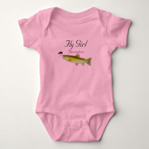Niedlicher Fly Typ Fischer Fliegenfliegen Baby Strampler
