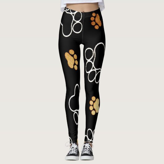 Niedlicher Foot Prinz für Hunde Leggings (Vorderseite)