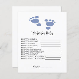 Niedlicher Footprint Baby Dusche Wünsche für Babyb