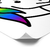Niedlicher Fortschritt - Unicorn Poster (Ecke)