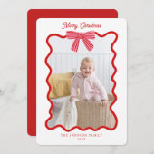 Niedlicher Foto Feiertagskarte (Vorne/Hinten)