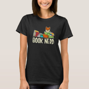Niedlicher Fox Book Nerd für Männer - Tier 3 T-Shirt