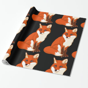 Niedlicher Fox, der glattes Verpackungs-Papier Geschenkpapier