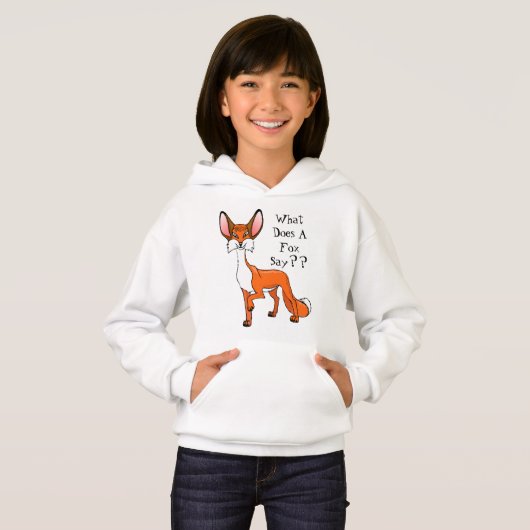 Niedlicher Fox-EntwurfHoodie für Kinder Hoodie (Vorne ganz)