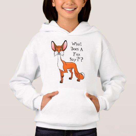 Niedlicher Fox-EntwurfHoodie für Kinder Hoodie (Vorderseite)