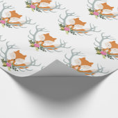 Niedlicher Fox Geschenkpapier (Ecke)