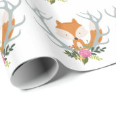 Niedlicher Fox Geschenkpapier (Rolleneckpunkt)
