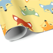 Niedlicher Fox Geschenkpapier (Rolleneckpunkt)