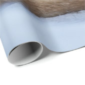 Niedlicher Fox hat das Foto im Winter aufgerissen Geschenkpapier (Rolleneckpunkt)