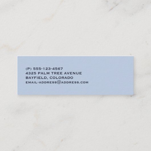 Niedlicher Fox hat das Foto im Winter aufgerissen Mini Visitenkarte (Rückseite)