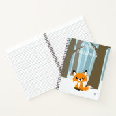 Niedlicher Fox im SchneeNotebook Notizblock (Innenseite)