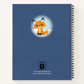 Niedlicher Fox im SchneeNotebook Notizblock (Rückseite)
