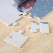 Niedlicher Fox in der Winterschneeillustration Puzzle (Seite)