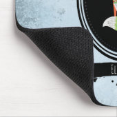 Niedlicher Fox in einem Weihnachtshut in einem Sch Mousepad (Ecke)