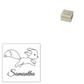 Niedlicher Fox-Individuelle Name Gummistempel (Stempel)