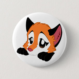 Niedlicher Fox-Knopf Button