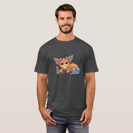 Niedlicher Fox-Krieger T-Shirt (Vorne ganz)