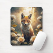 Niedlicher Fox mit Blume Mousepad (Mit Mouse)