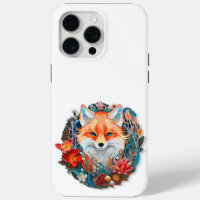 Niedlicher Fox mit Blume Paper Cutout