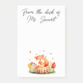 Niedlicher Fox-Nachhinweis Post-it Klebezettel (Vorderseite)