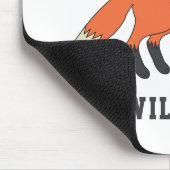 Niedlicher Fox-Personalisierter Individuelle Name Mousepad (Ecke)