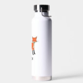 Niedlicher Fox-Personalisierter Individuelle Name Trinkflasche (Links)