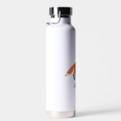Niedlicher Fox-Personalisierter Individuelle Name Trinkflasche (Rechts)