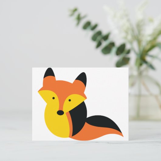 Niedlicher Fox Postkarte (Stehend Vorderseite)
