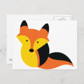 Niedlicher Fox Postkarte (Vorne/Hinten)