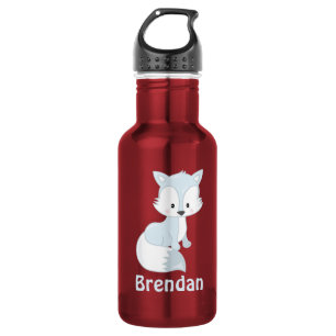 Niedlicher Fox scherzt personalisiertes Trinkflasche