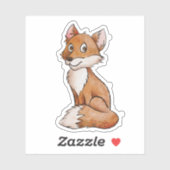 Niedlicher Foxenaufkleber Aufkleber (Blatt)