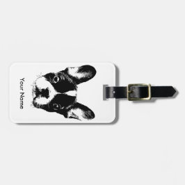 Niedlicher französische gepäckanhänger