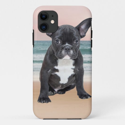 Niedlicher französischer Bulldog Beach Case-Mate iPhone Hülle (Rückseite)
