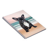 Niedlicher französischer Bulldog Beach Notizblock (Rechte Seite)