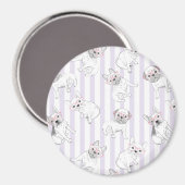 Niedlicher französischer Bulldog/Boston Terrier Magnet (Vorderseite/Rückseite)