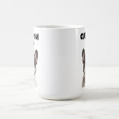 Niedlicher französischer Bulldog Custom Geburtstag Kaffeetasse (Mittel)