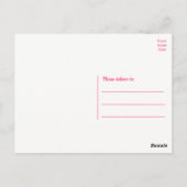 Niedlicher französischer Bulldog Danke, Frenchie P Postkarte (Rückseite)