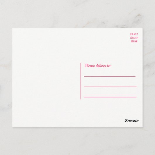 Niedlicher französischer Bulldog Danke, Frenchie P Postkarte (Rückseite)