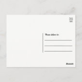 Niedlicher französischer Bulldog Danke, Frenchie P Postkarte (Rückseite)