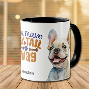 Niedlicher französischer Bulldog, den du mir zum S Tasse