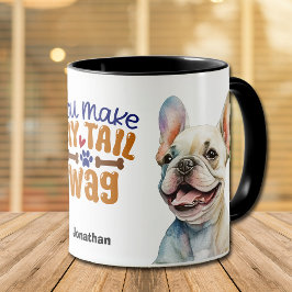 Niedlicher französischer Bulldog, den du mir zum S Tasse