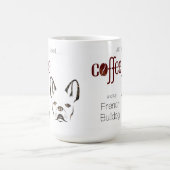 Niedlicher französischer Bulldog Frenchie Chic Hun Kaffeetasse (Mittel)