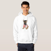 Niedlicher französischer Bulldog Frenchie Paris Tr Hoodie (Vorne ganz)