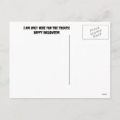 Niedlicher französischer Bulldog Frenchie Vampire Feiertagspostkarte (Rückseite)