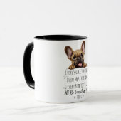 Niedlicher französischer Bulldog Funny Custom Tasse (Vorderseite Links)
