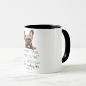 Niedlicher französischer Bulldog Funny Custom Tasse (VorderseiteRechts)