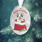 Niedlicher französischer Bulldog-Geschenk Überrasc Ornament
