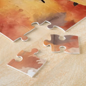 Niedlicher französischer Bulldog-Hund/Herbst/Herbs Puzzle (Seite)