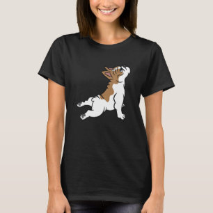 Niedlicher französischer Bulldog Hund Yoga Französ T-Shirt