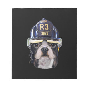 Niedlicher französischer Bulldog-Kampfhelm Notizblock